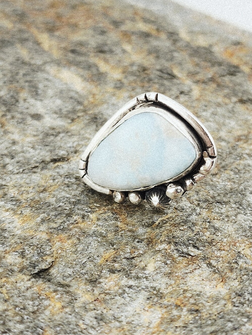 LARIMAR RING HANDMADE IN STERLING SILVER UNISEX SIZE 9 - Picture 14 of 16